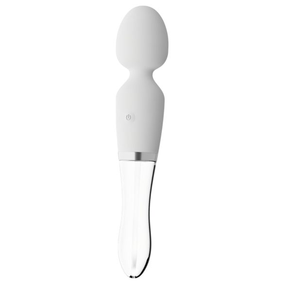 Liaison Wand - silicone/glas LED-vibrator (transparant)