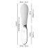 Liaison Curve - oplaadbare LED vibrator (transparant-wit)