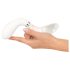 Liaison Curve - oplaadbare LED vibrator (transparant-wit)