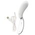 Liaison Curve - oplaadbare LED vibrator (transparant-wit)