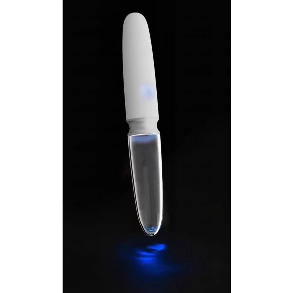 Liaison Straight - draadloze LED vibrator (transparant-wit)