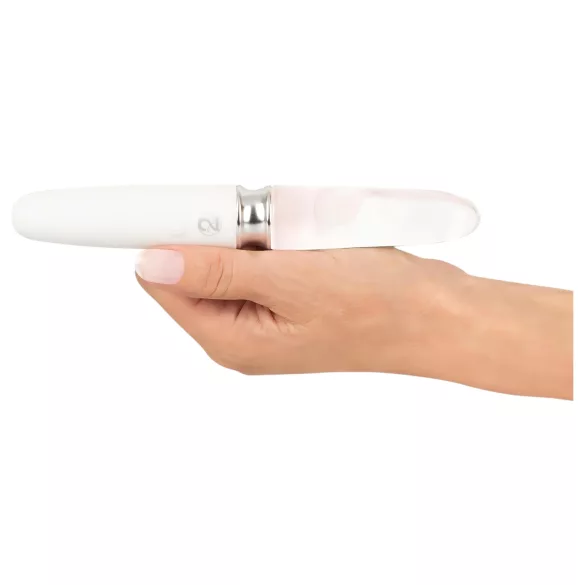 Liaison Straight - draadloze LED vibrator (transparant-wit)