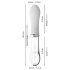You2toys Liaison - LED vibrator, elegant en verrukkelijk! (transparant-wit)