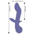 AWAQ.U 2 - Oplaadbare G-spot vibrator met 2 motoren (paars)