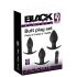 Black Velvet - oplaadbare anaalset - 3-delig (zwart)