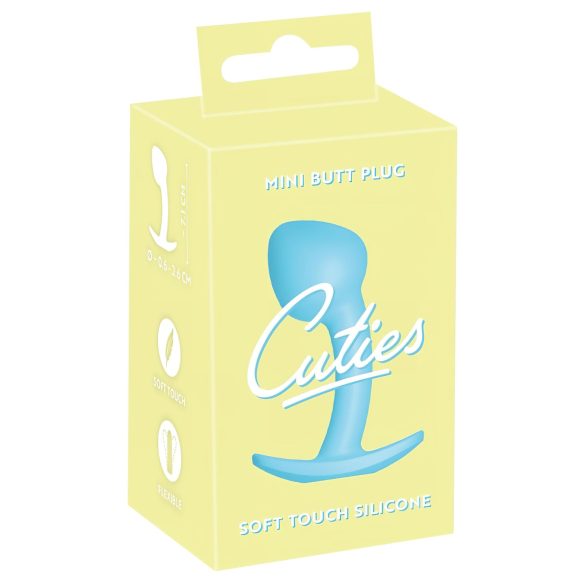 Cuties Mini Buttplug - siliconen - blauw (2,6 cm)