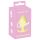 Cuties Mini Buttplug - Zachte siliconen - Geel (3,1cm)
