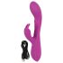 Javida Thumping Rabbit - 3-motorige klitorisstimulator vibrator (paars)