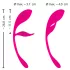 SMILE - vibratie-ei met afstandsbediening - oplaadbaar - roze
