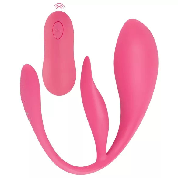 SMILE - vibratie-ei met afstandsbediening - oplaadbaar - roze