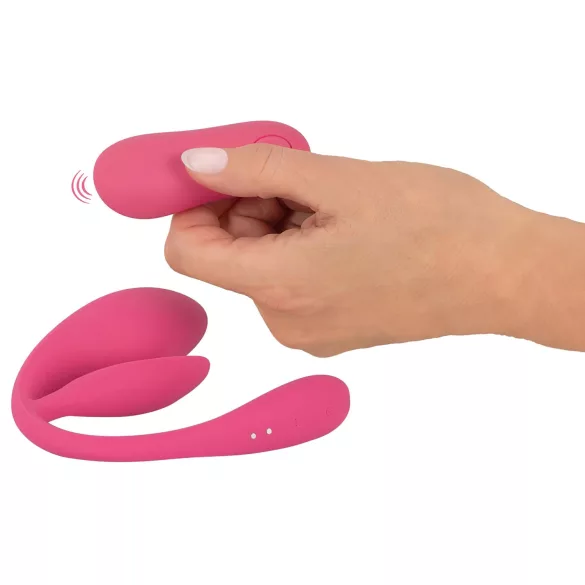 SMILE - vibratie-ei met afstandsbediening - oplaadbaar - roze