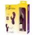 SMILE - vibrator met 3 motoren en clitorisstimulator - oplaadbaar - paars