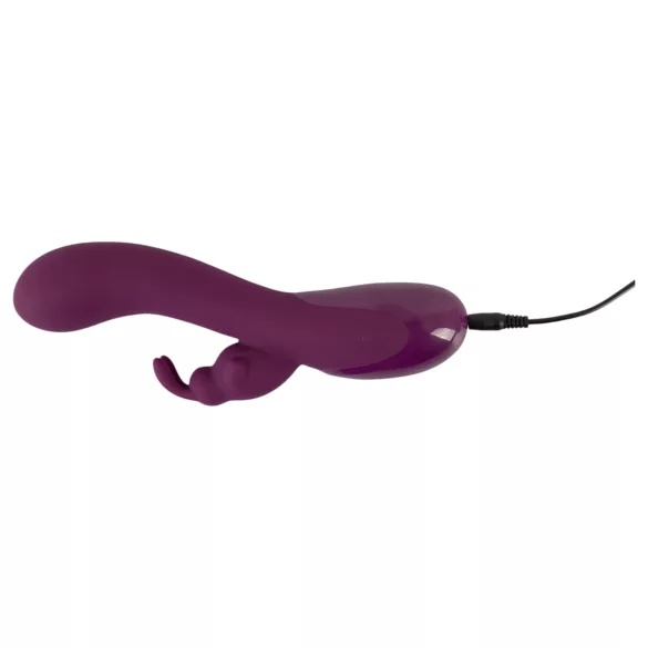 SMILE - vibrator met 3 motoren en clitorisstimulator - oplaadbaar - paars