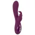 SMILE - vibrator met 3 motoren en clitorisstimulator - oplaadbaar - paars
