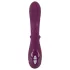 SMILE - vibrator met 3 motoren en clitorisstimulator - oplaadbaar - paars