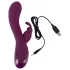SMILE - vibrator met 3 motoren en clitorisstimulator - oplaadbaar - paars
