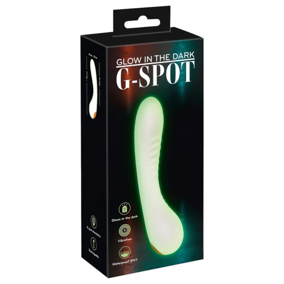 You2Toys Glow in the Dark - fosforescerende G-spot vibrator (wit)