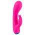 You2Toys kleurrijk - oplaadbare, waterdichte vibrator met clitorisstimulatie (roze)
