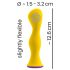 You2Toys vibrerend anaal speeltje - oplaadbaar, waterdicht (geel)