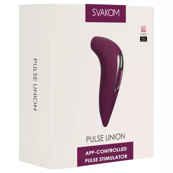 Svakom Pulse Union - luchtdruk vibrator - clitorisstimulator - paars
