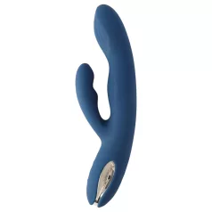   Svakom Aylin - oplaadbare vibrator met pulserende clitorisstimulator - blauw