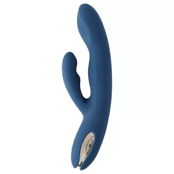 Svakom Aylin - oplaadbare vibrator met pulserende clitorisstimulator - blauw