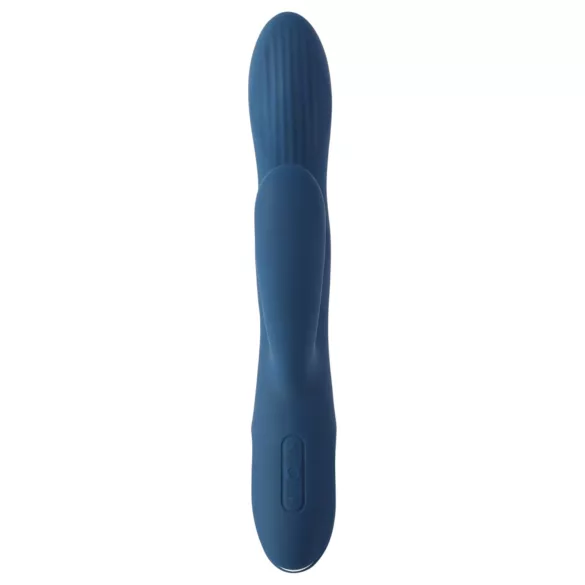 Svakom Aylin - oplaadbare vibrator met pulserende clitorisstimulator - blauw