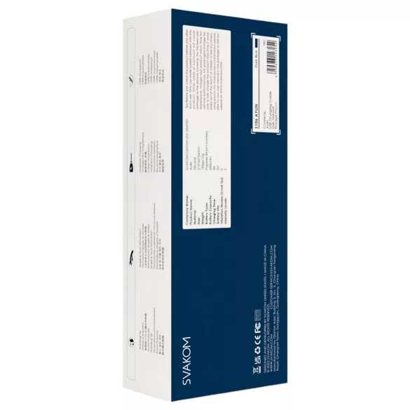 Svakom Aylin - oplaadbare vibrator met pulserende clitorisstimulator - blauw