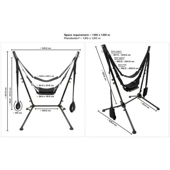 You2Toys - seksschommel met standaard - zwart