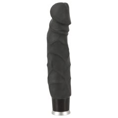 Nature Skin - levensechte vibrator - zwart (22cm)