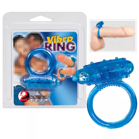 You2Toys - vibrerende penisring - siliconen - blauw