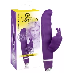   SMILE - butterfly vibrator - op afstandsbediening - siliconen - roze