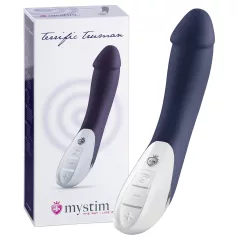 mystim - vibrator met 2 motoren - blauw