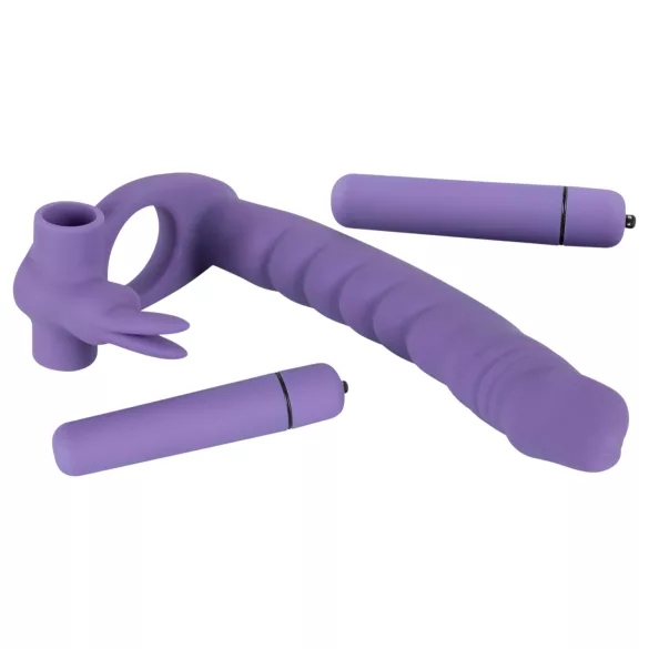 You2Toys - Anale vibrator 3-in-1 - trilfunctie - siliconen lila