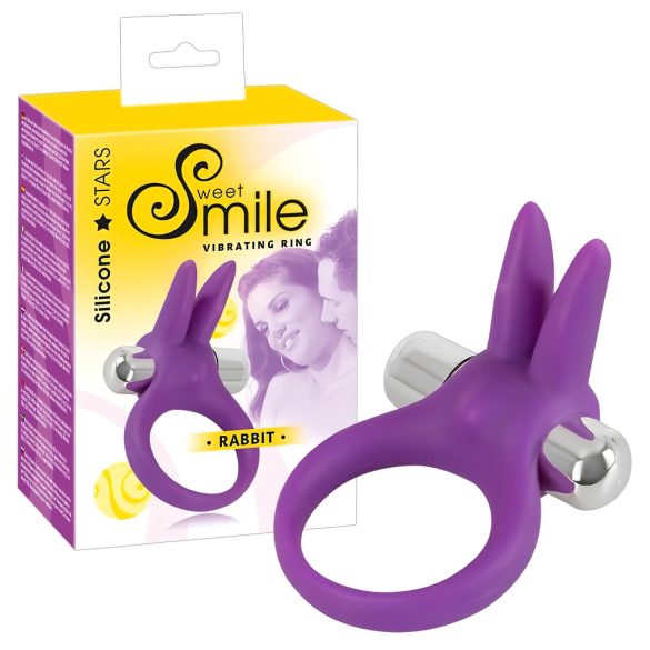 SMILE Konijn - vibrerende paarse penisring
