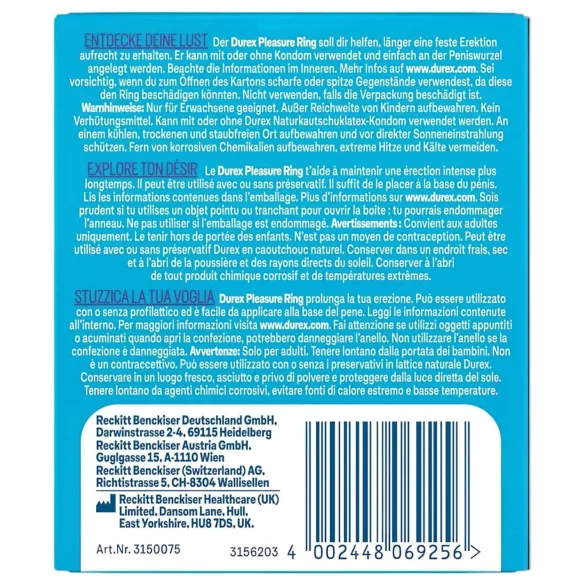 Durex - penisring - langwerkend - transparant