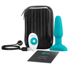   b-Vibe - anale vibrator met roterende kralen - oplaadbaar - turquoise