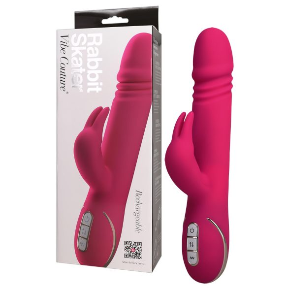 Vibe Couture Rabbit Skater - Konijnenvibrator met stoterfunctie (pink)