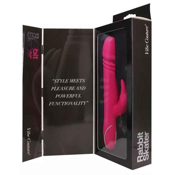 Vibe Couture - rabbit vibrator met stootfunctie - siliconen - roze