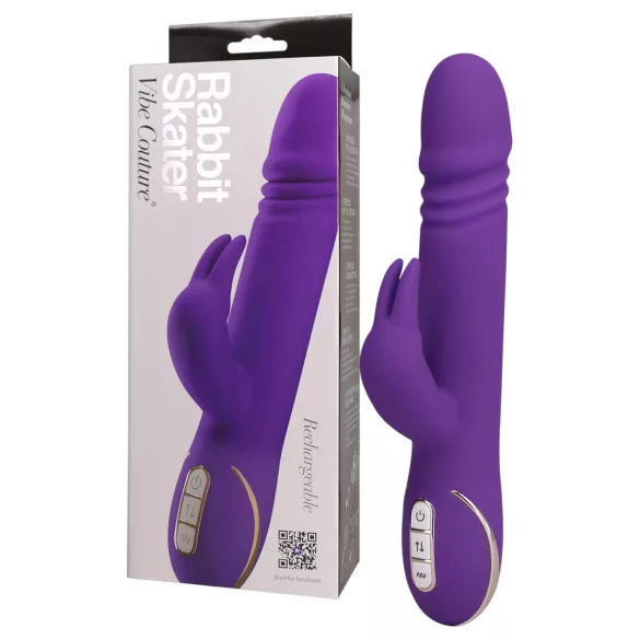 Vibe Couture Rabbit Skater - Konijnen‑stootvibrator (paars)
