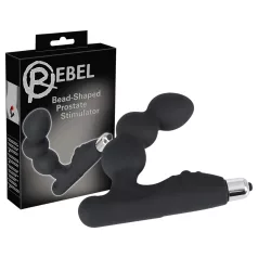 Rebel - prostaat vibrator met balletjes - zwart