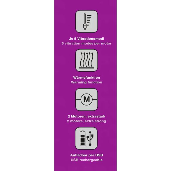 Javida - verwarmende clitorisstimulator vibrator (pink)