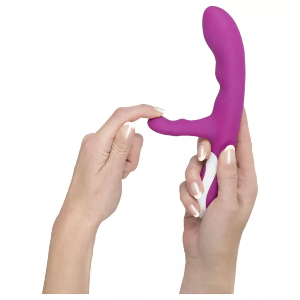 Javida - clitorisstimulator vibrator - verwarmend - siliconen roze