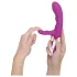 Javida - clitorisstimulator vibrator - verwarmend - siliconen roze