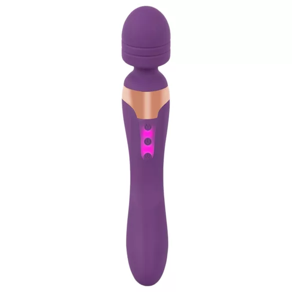 Javida Double - vibrator massager - dubbel stimulatie - siliconen paars