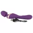 Javida Double - vibrator massager - dubbel stimulatie - siliconen paars