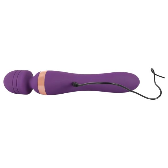 Javida Double - vibrator massager - dubbel stimulatie - siliconen paars