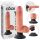King Cock 7 zuignap vibrator (18 cm) - natuurlijk