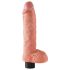 King Cock 10 zuignap vibrator (25 cm) - huidkleurig