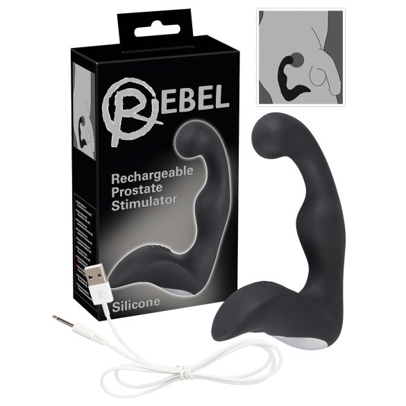 Rebel - Oplaadbare Prostaat Vibrator (Zwart)